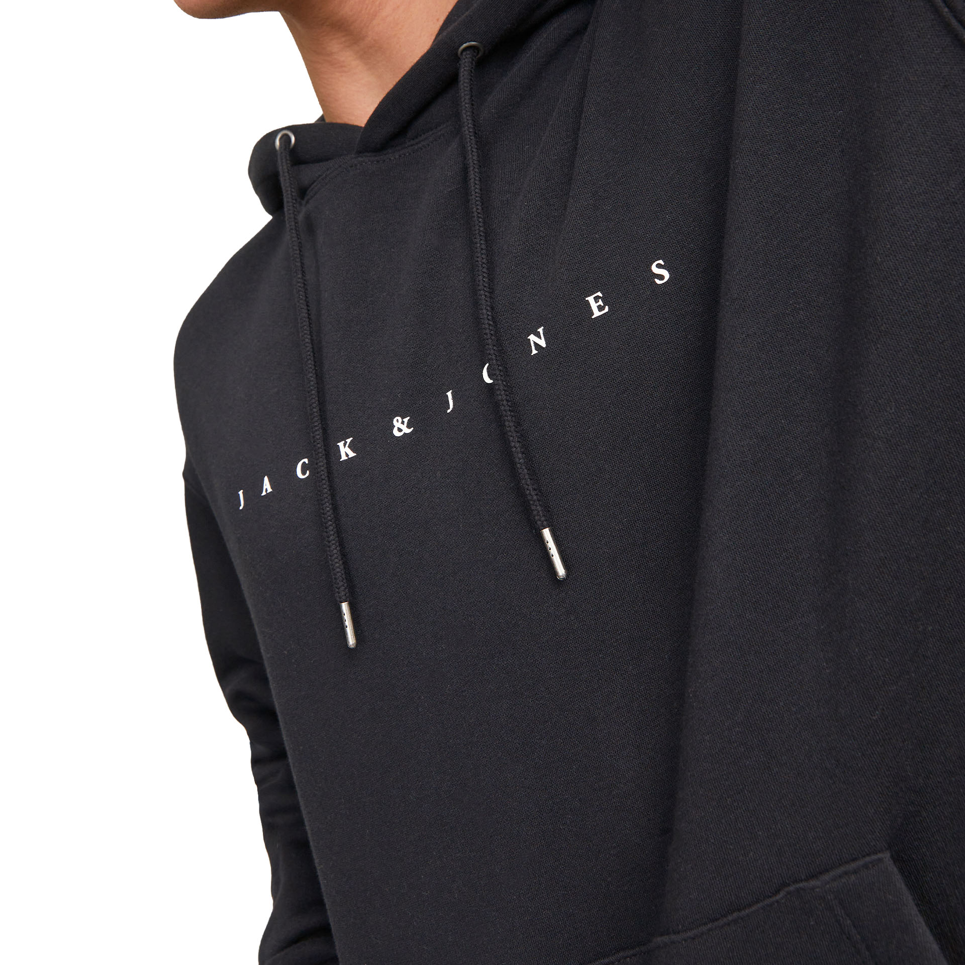Jack & Jones Sweat Jjestar Jj Hood Black