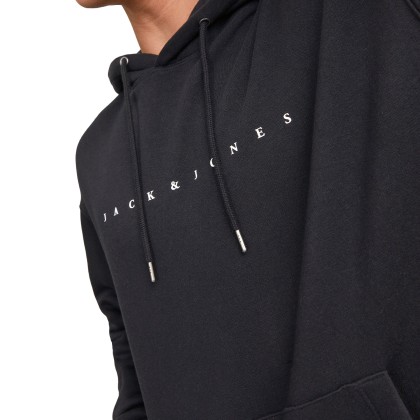 Jack & Jones Sweat Jjestar Jj Hood Black
