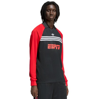 adidas Originals Polo Chest Str Ls Black