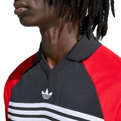 adidas Originals Polo Chest Str Ls Black