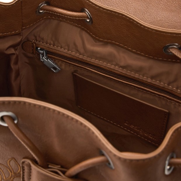 Desigual Mochila Sierra Prisa Mini Camel