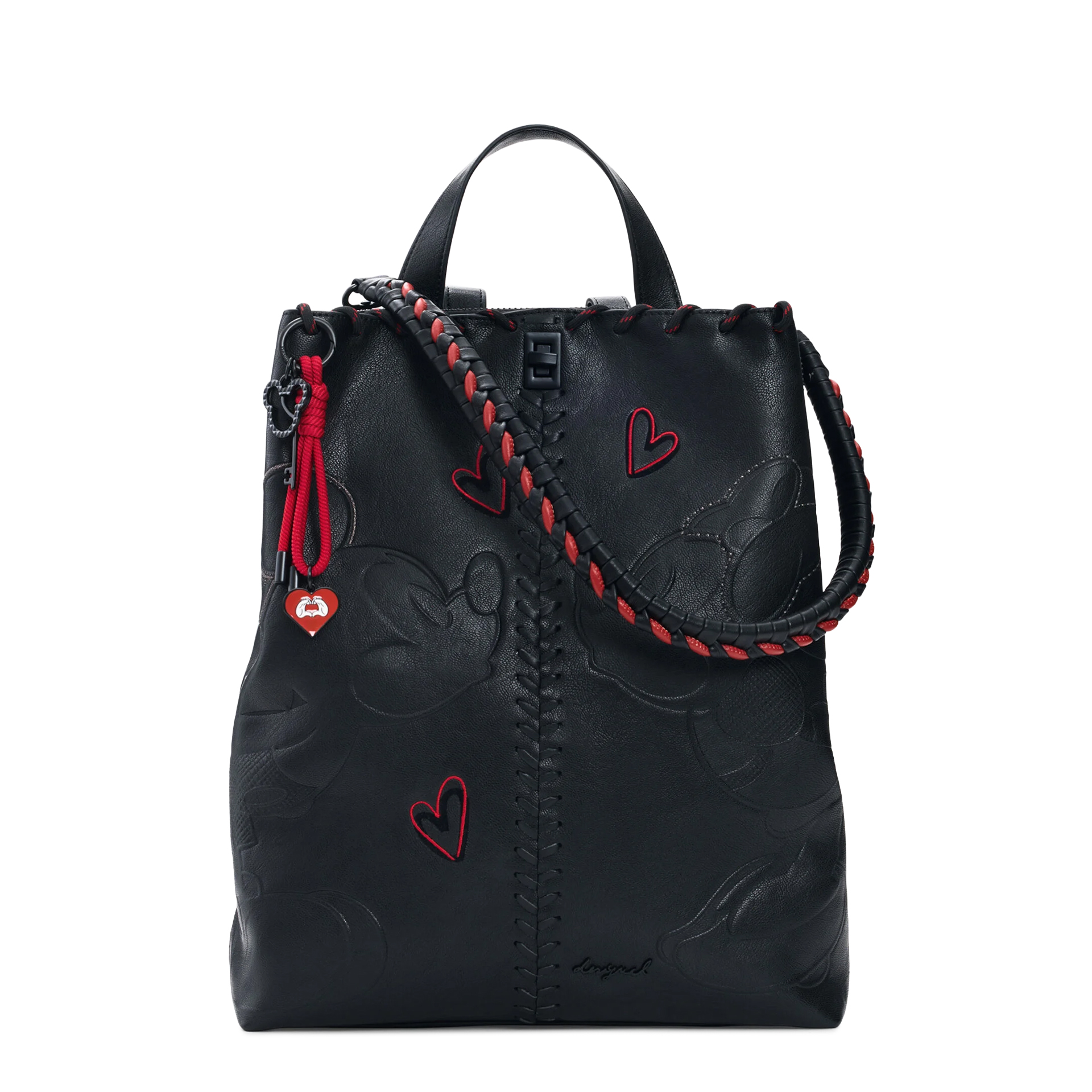 Desigual Mochila All Mickey Pu Sumy Negro