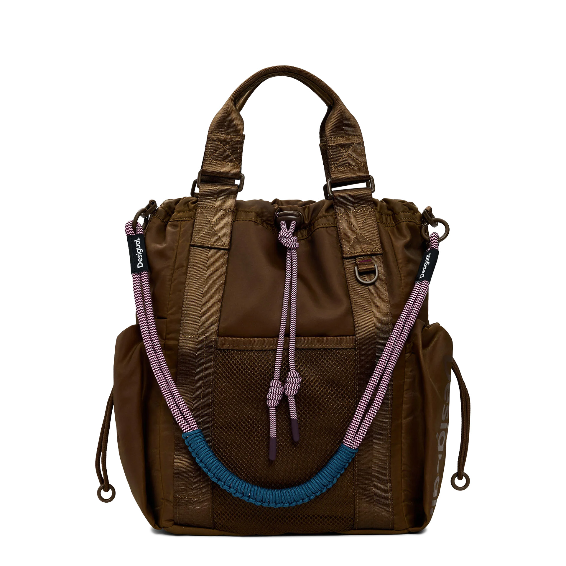 Desigual Mochila Neo Grunge Globe Marron