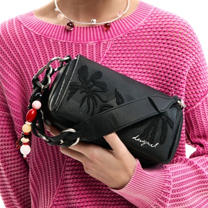 Desigual Mala Mirenis Naron Mini Flap Negro