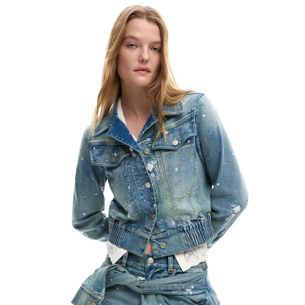 Desigual Casaco Chaq Pony Denim Med Wash
