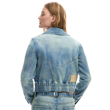 Desigual Casaco Chaq Pony Denim Med Wash
