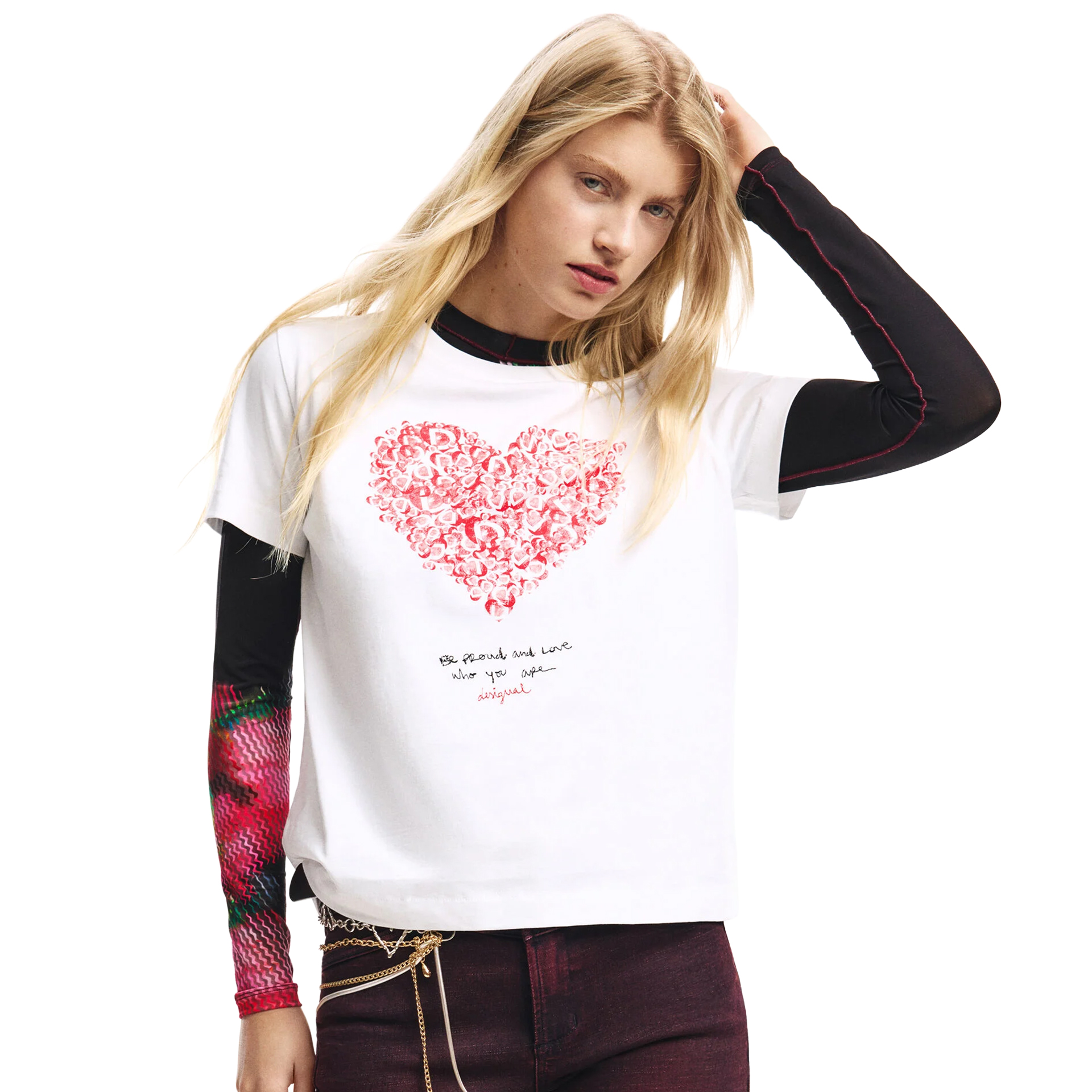 Desigual T-shirt Ts Cor Blanco