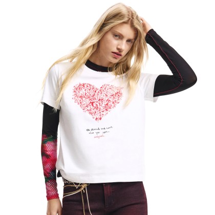 Desigual T-shirt Ts Cor Blanco