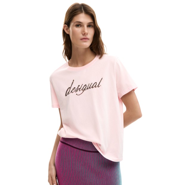 Desigual T-shirt Varsovia Rosa Palido