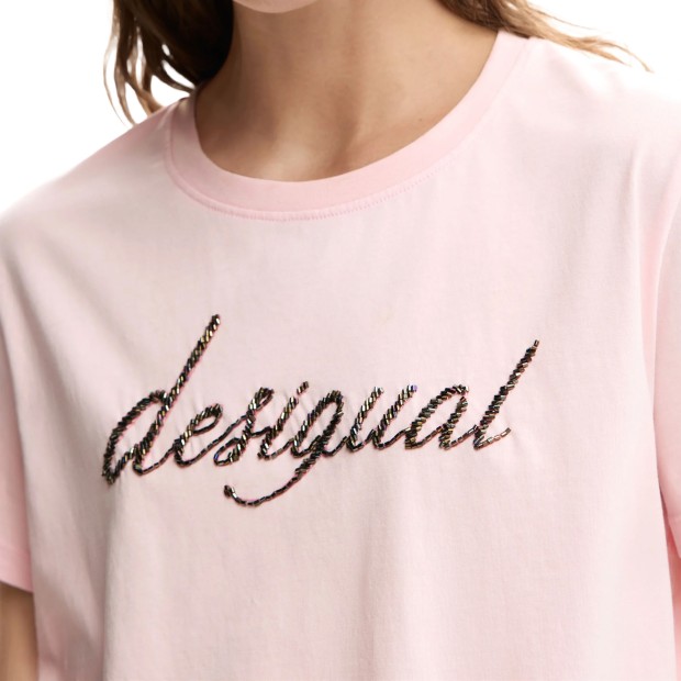 Desigual T-shirt Varsovia Rosa Palido