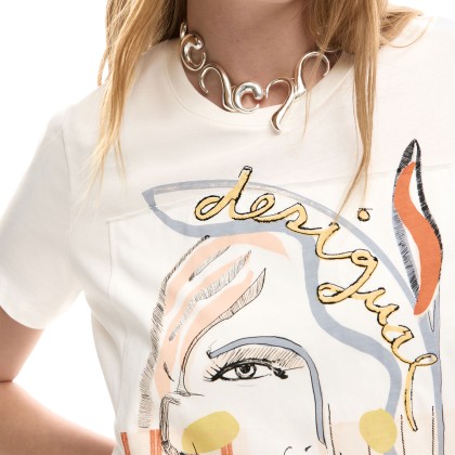Desigual T-shirt Ts Vilma Blanco