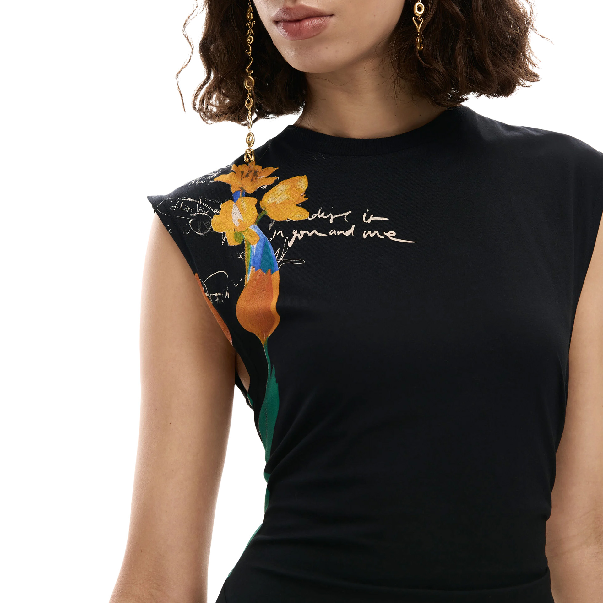 Desigual Vestido Leyter Negro