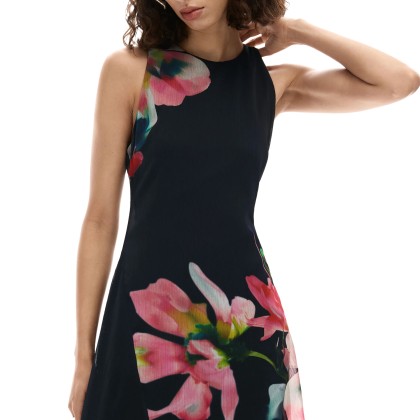 Desigual Vestido Nala Asimetrico Negro