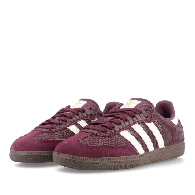 adidas Originals Samba Og W Maroon / Cream White / Gold Metallic