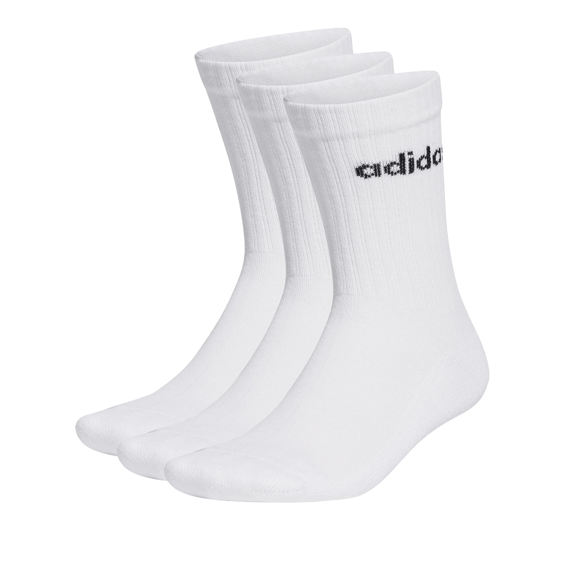 adidas Originals Meias 3p C Lin Crew White/black