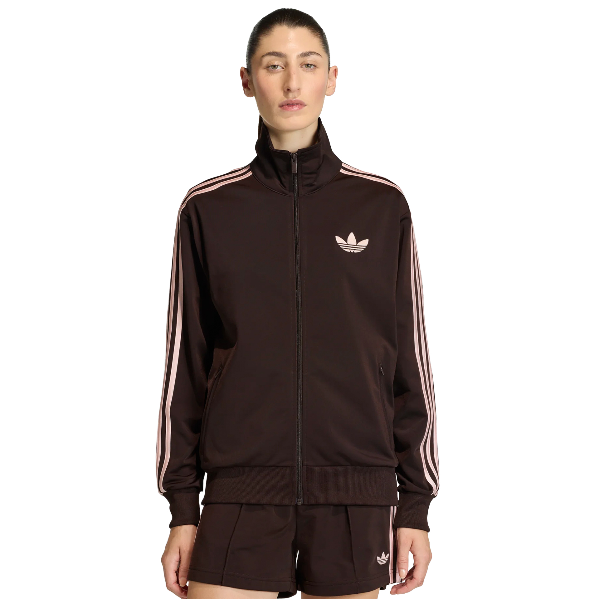 adidas Originals Casaco Firebird Track Top Loose Aurora Coffee