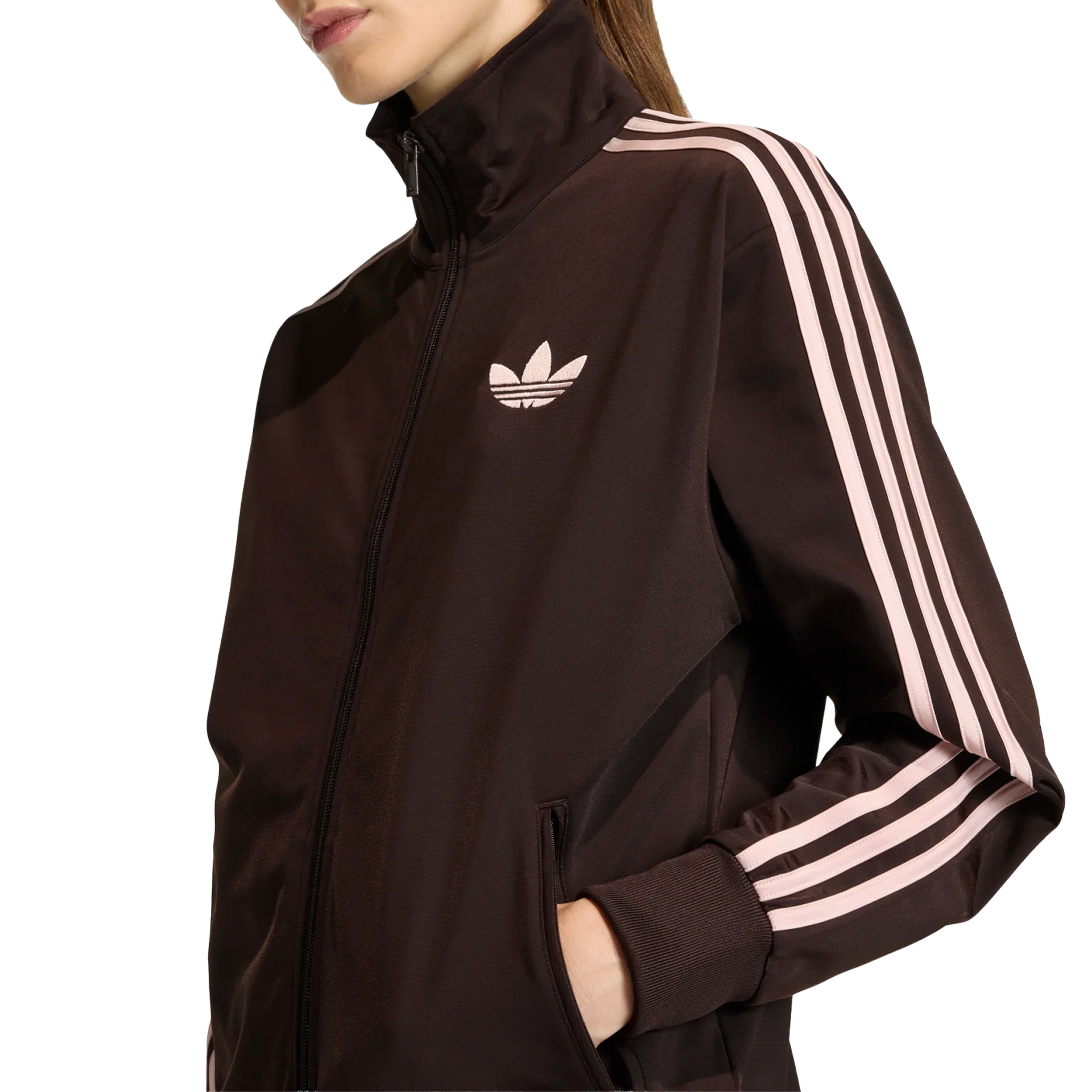 adidas Originals Casaco Firebird Track Top Loose Aurora Coffee