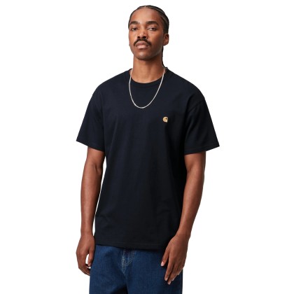 Carhartt Wip T-shirt Chase Dark Navy / Gold