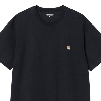 Carhartt Wip T-shirt Chase Dark Navy / Gold