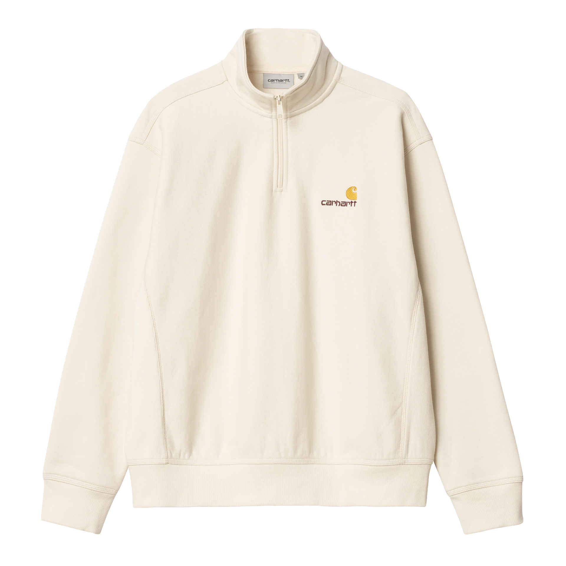 Carhartt Wip Sweat Half Zip American Script Natural