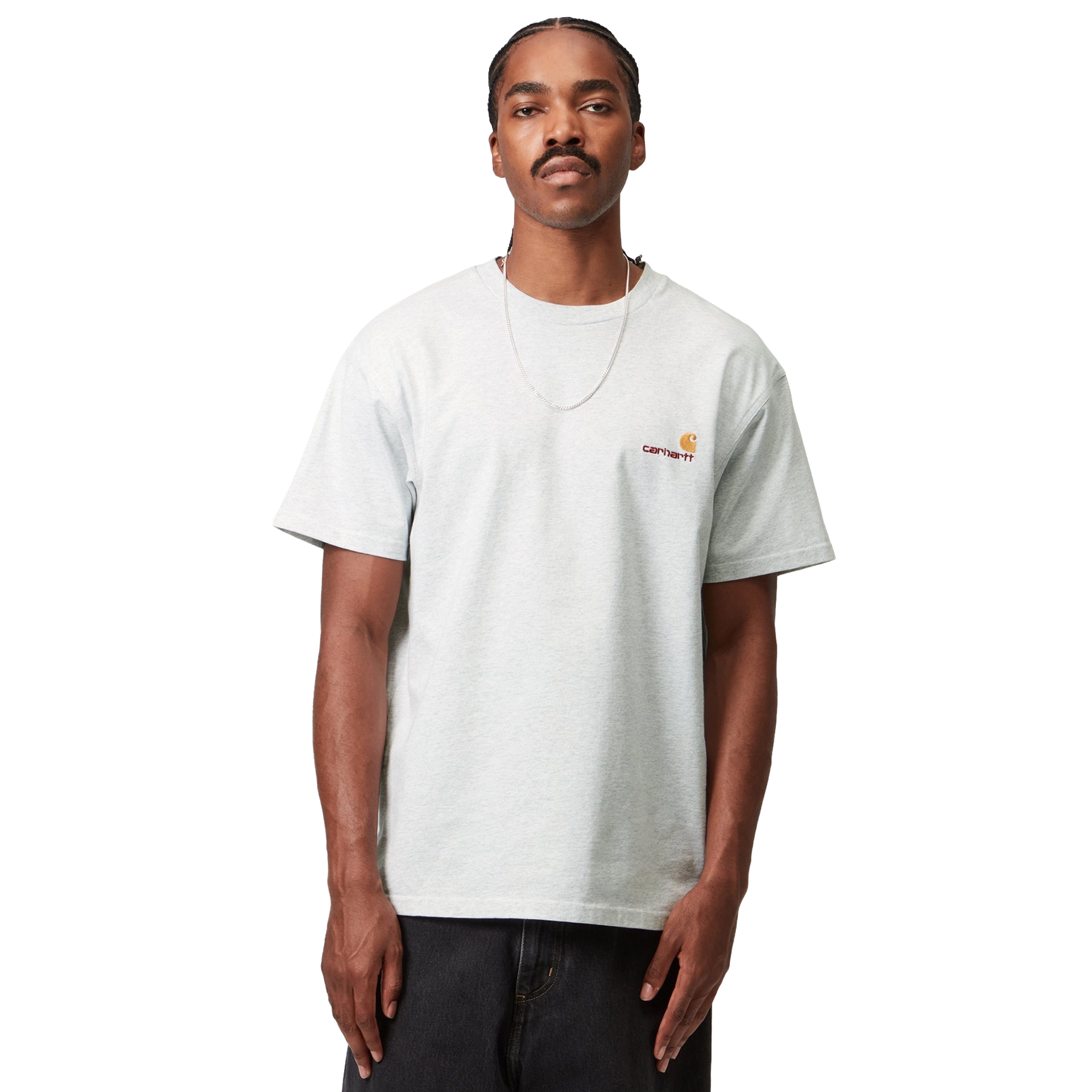 Carhartt Wip T-shirt American Script Ash Heather