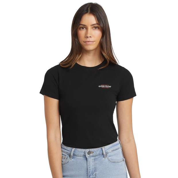 Guess T-shirt Slim Mini America Jet Black