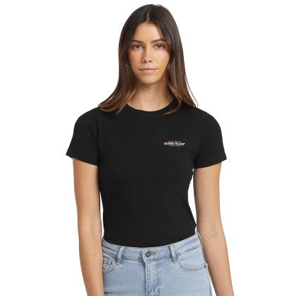 Guess T-shirt Slim Mini America Jet Black