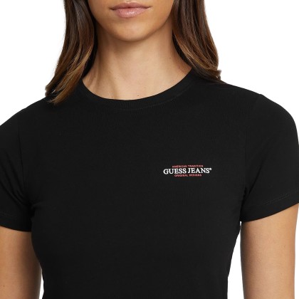 Guess T-shirt Slim Mini America Jet Black