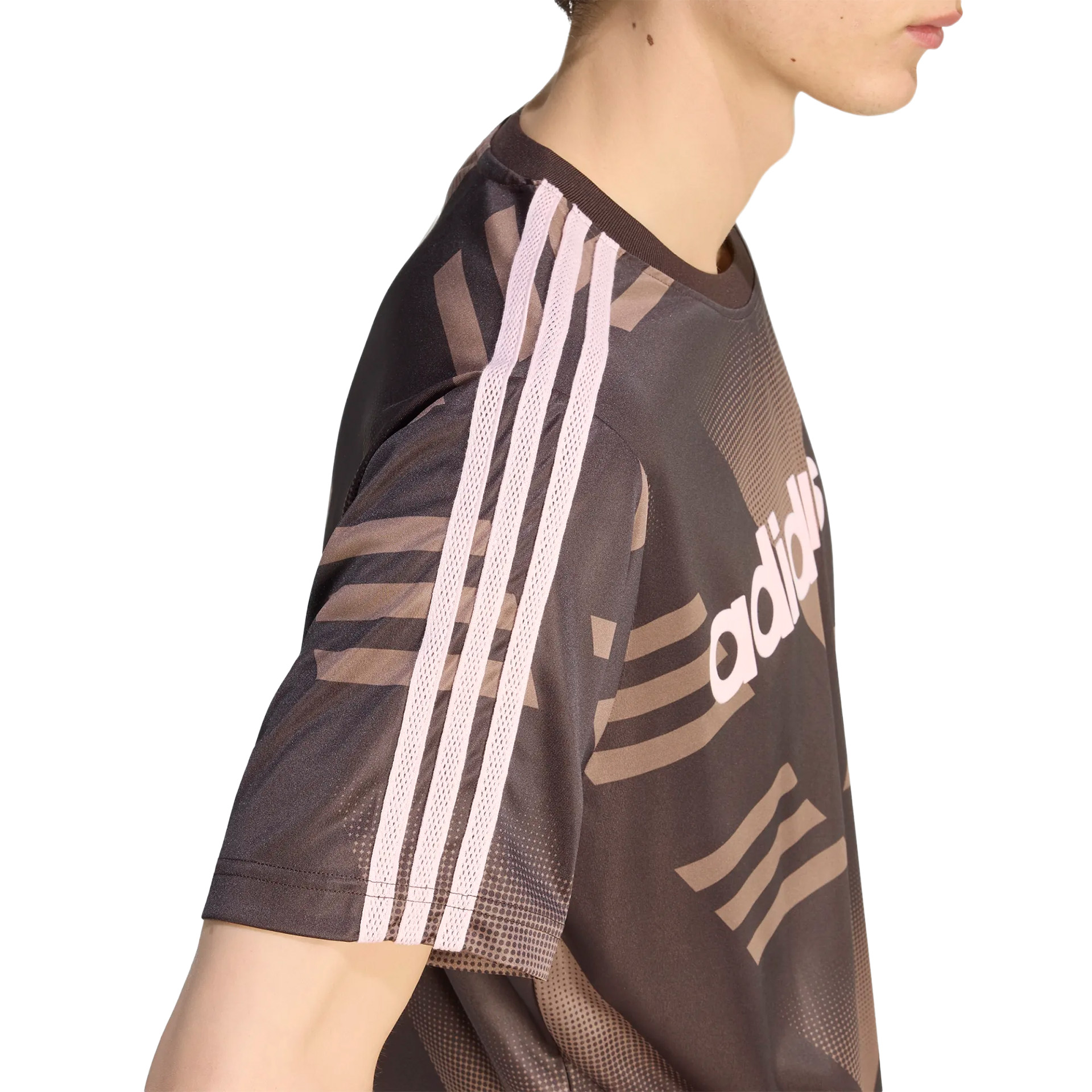 adidas Originals T-shirt Sponsored Jersey Aurora Coffee
