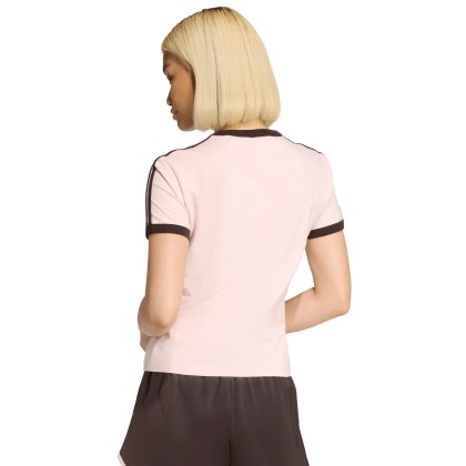 adidas Originals T-shirt 3 Stripes Slim Sandy Pink