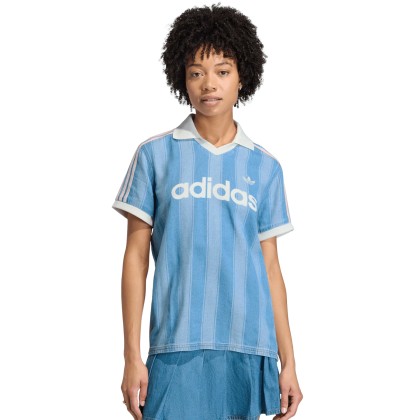 adidas Originals T-shirt Football Jersey Indigo Denim