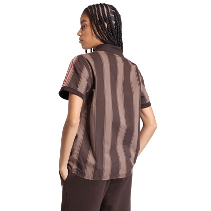 adidas Originals T-shirt Twill Football Jersey Aurora Coffee