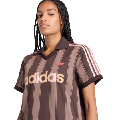 adidas Originals T-shirt Twill Football Jersey Aurora Coffee