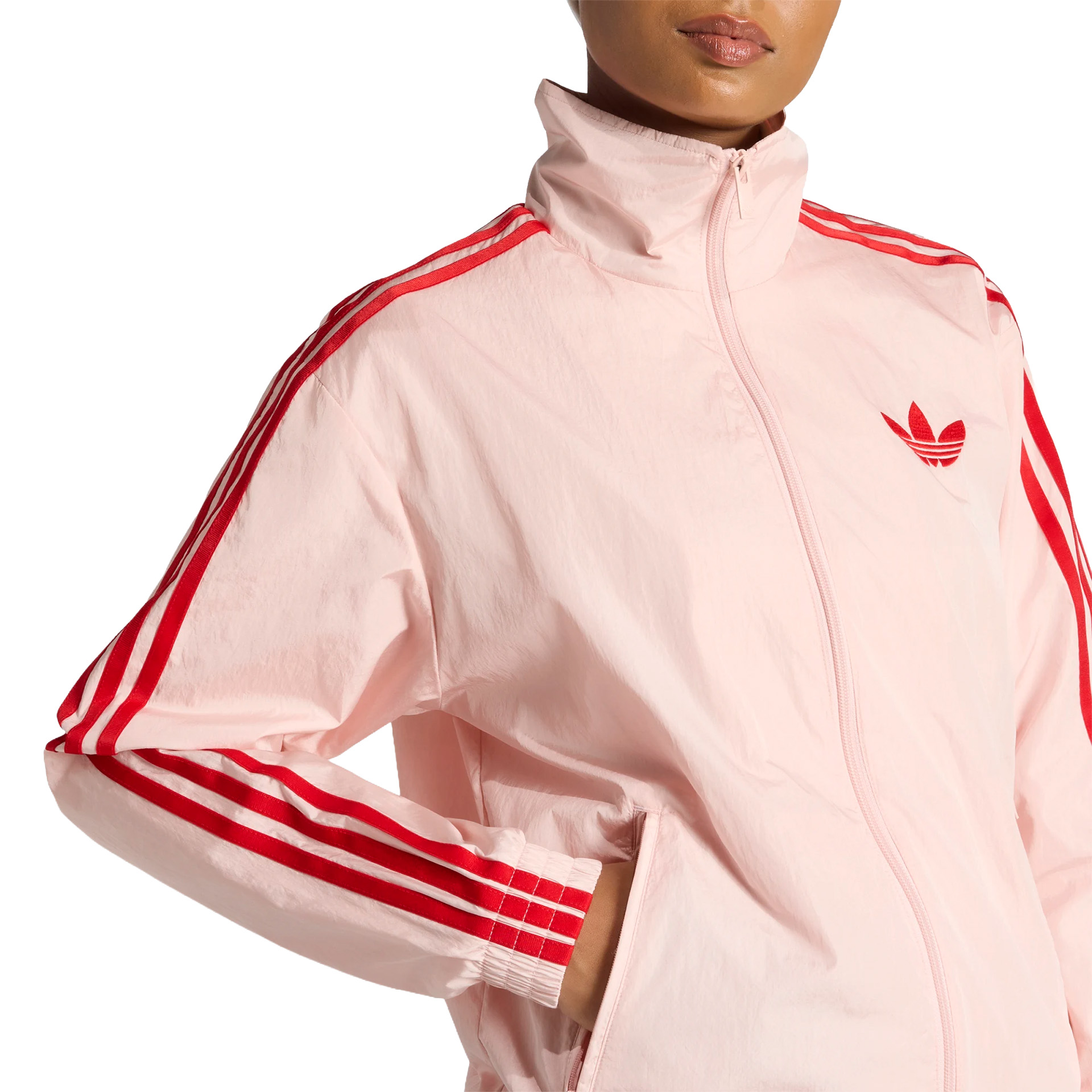 adidas Originals Casaco Football Loose Nylon Sandy Pink