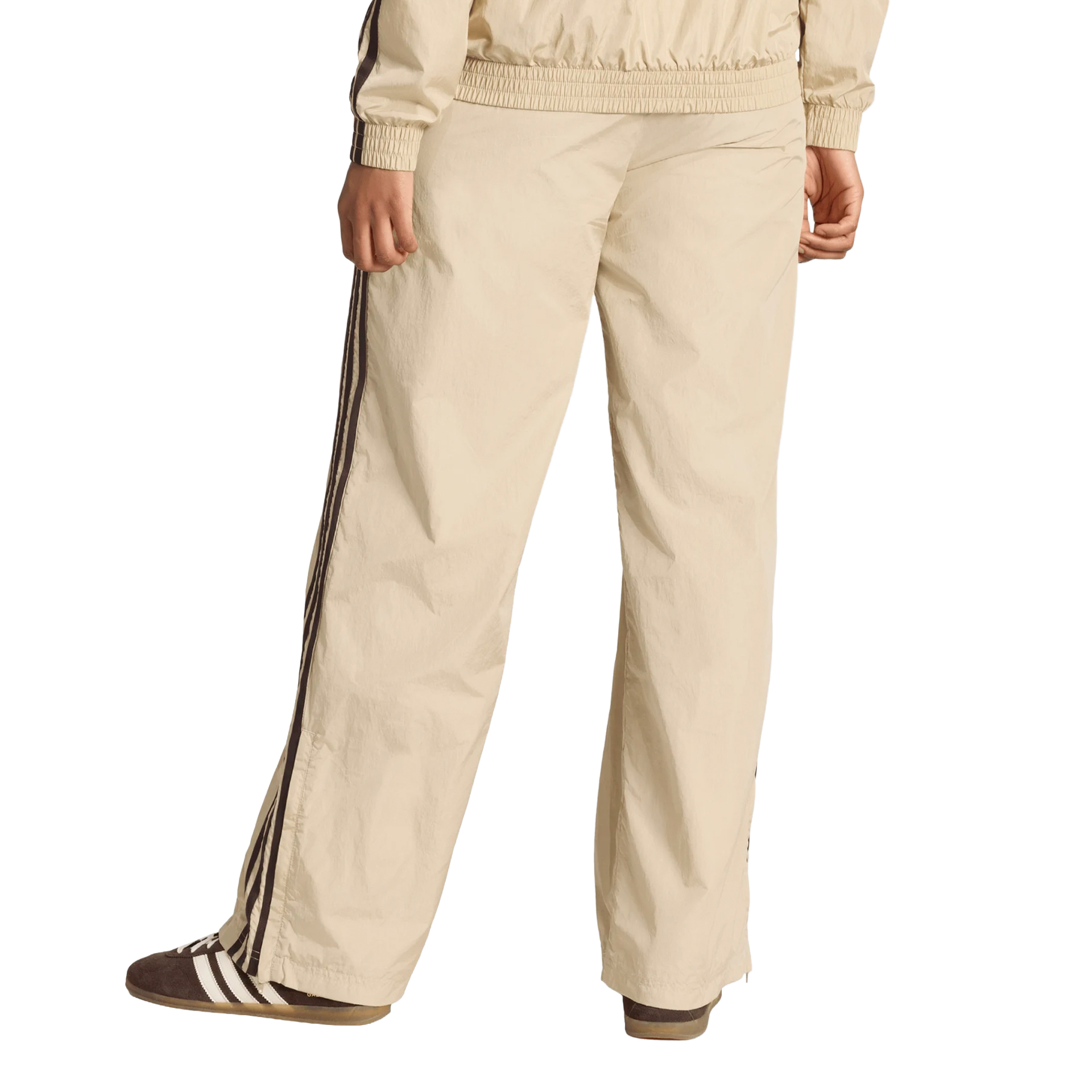 adidas Originals Calça Football Loose Nylon Stone Khaki