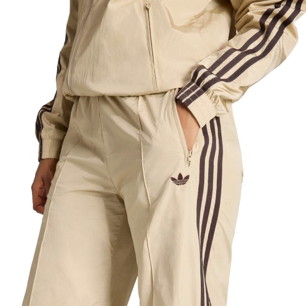 adidas Originals Calça Football Loose Nylon Stone Khaki