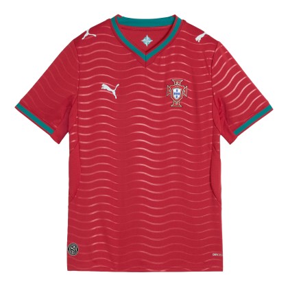 Puma Jersey Fpf Home Replica Jr Club Red/green Lagoon