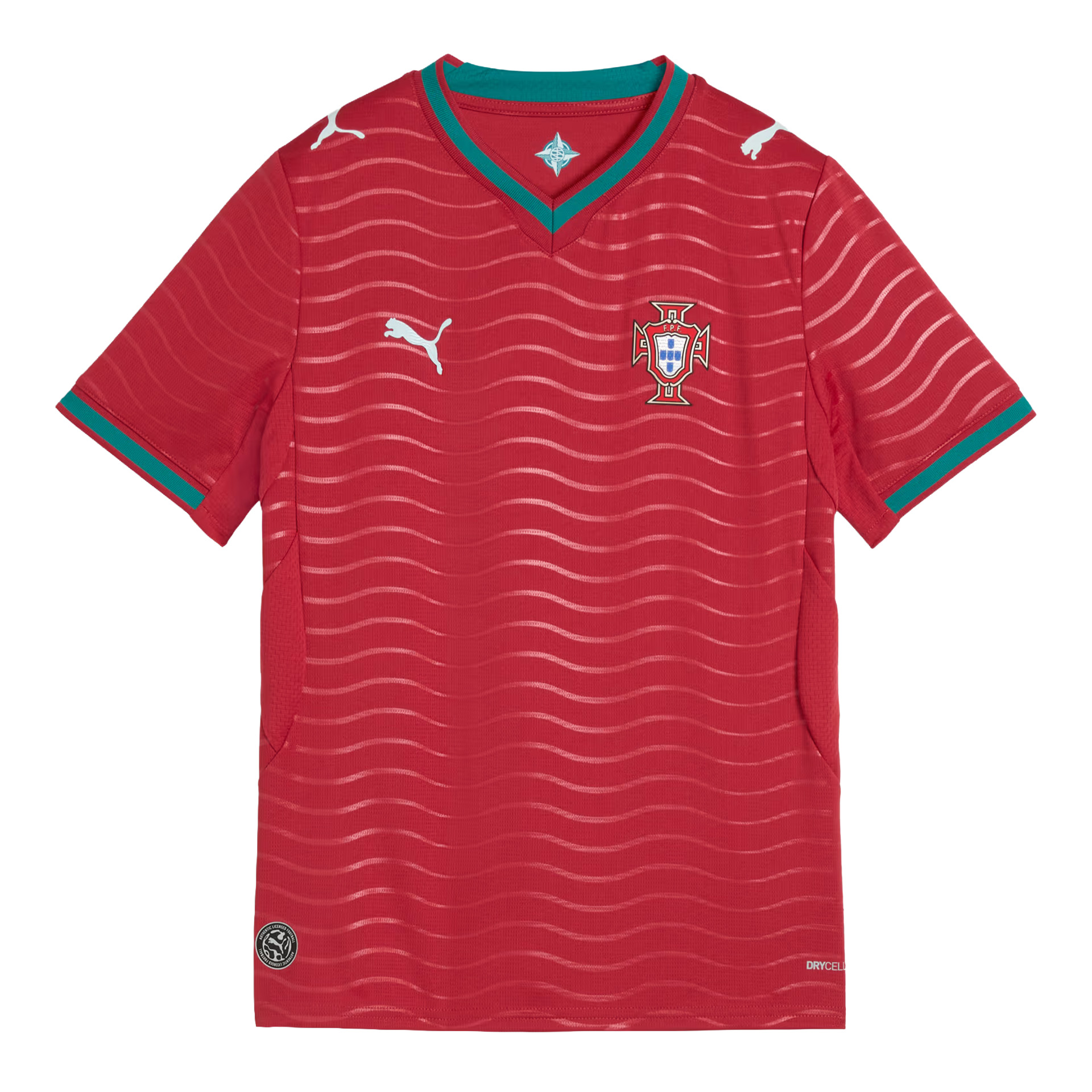 Puma Jersey Fpf Home Replica Jr Club Red/green Lagoon