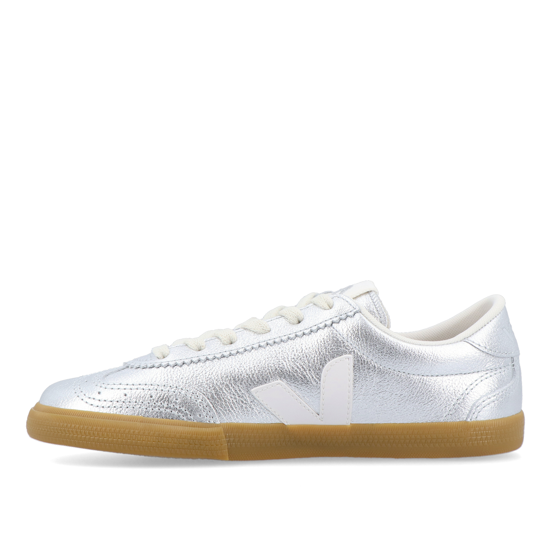 Veja Volley O.t. Leather Silver White Natural