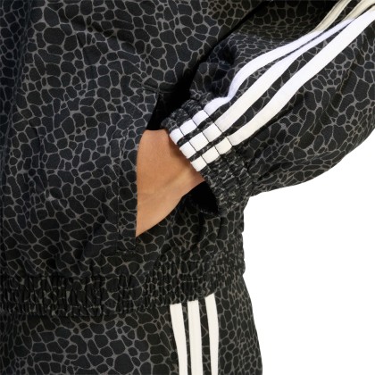 adidas Originals Casaco Firebird Oversized Aop Denim Black