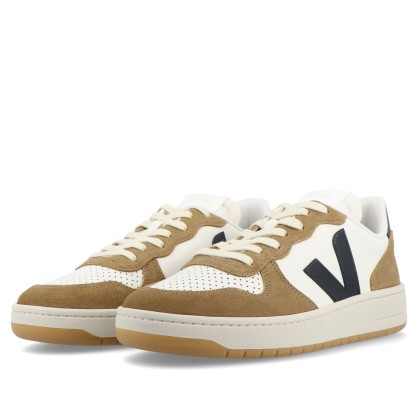 Veja V-10 Prime Leather Pure Black Tent