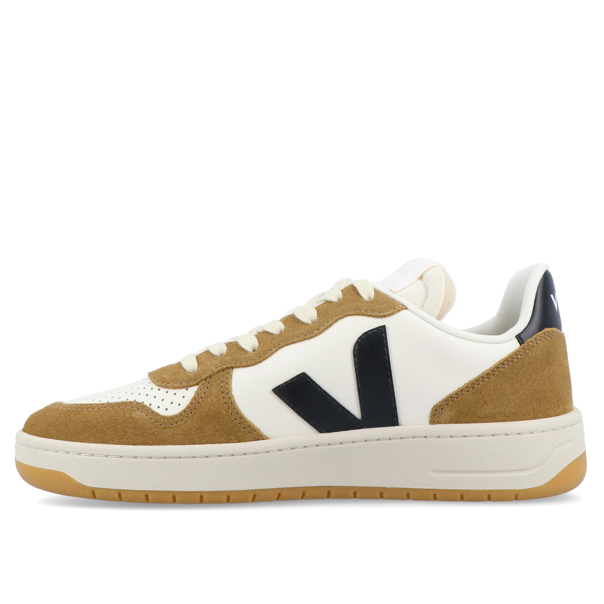 Veja V-10 Prime Leather Pure Black Tent