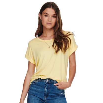 Only Top Moster O-neck Pale Banana