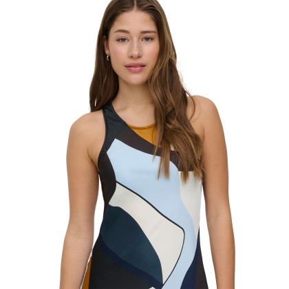 Only Vestido Chigo Life Slip Midi Navy Blazer Mega Geometric Only Vestido Chigo Life Slip Midi Navy Blazer Mega Geometric
