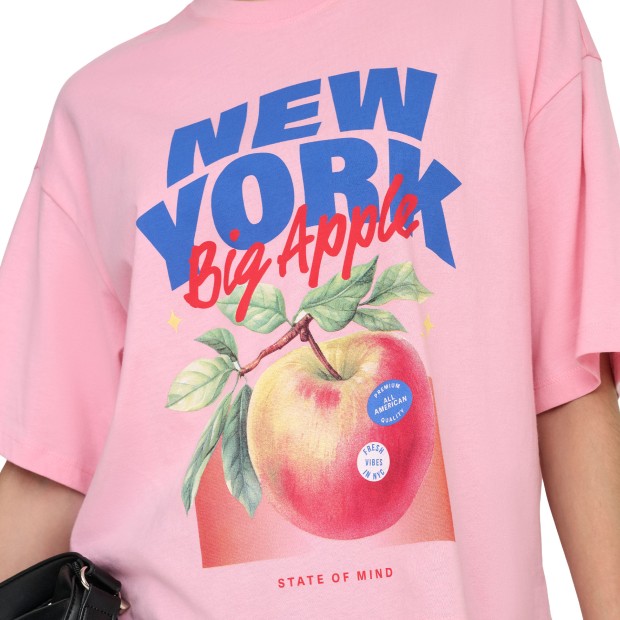 Only Top T-shirt Jossi Life O-neck Romance Rose New York