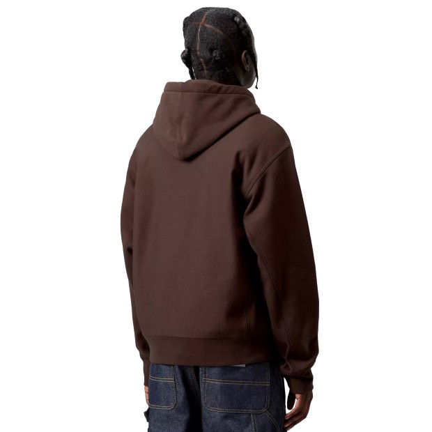 Carhartt Wip Sweat Hooded American Script Palisander