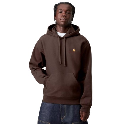 Carhartt Wip Sweat Hooded American Script Palisander