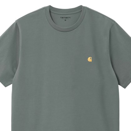 Carhartt Wip T-shirt Chase Velvet Green / Gold