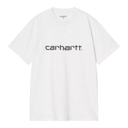 Carhartt Wip T-shirt Script Ash Heather / Cozy Purple