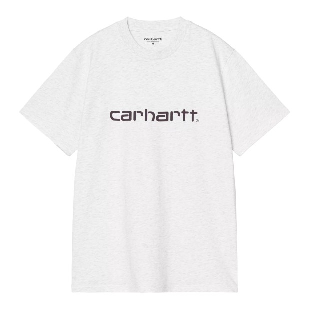 Carhartt Wip T-shirt Script Ash Heather / Cozy Purple